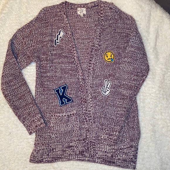Hippie Rose Emoji Cardigan - Picture 3 of 9